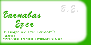 barnabas ezer business card